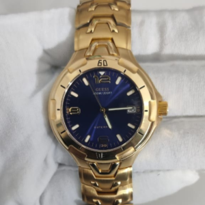 Guess Waterpro G75451G Gold Tone Stainless Steel Back Wristwatch