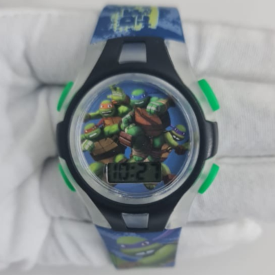 MZB Ninja Turtles TUR027B Plastic Caseback Wristwatch (Kids Watch)