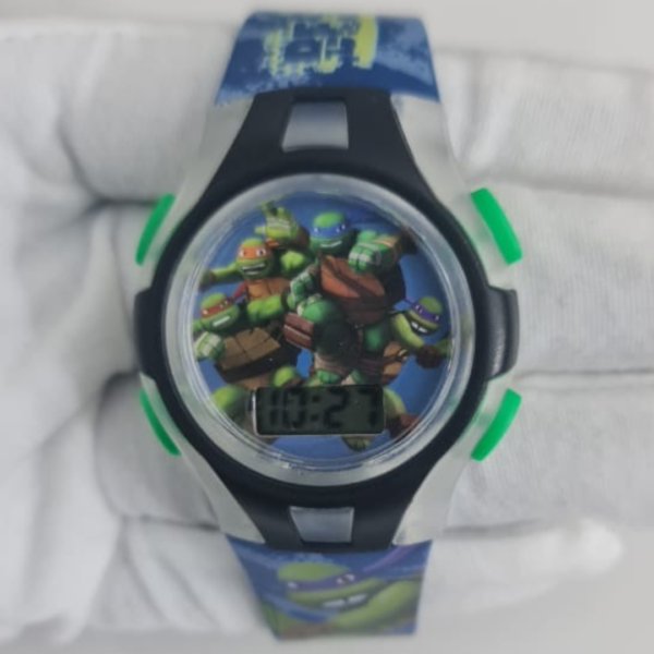 MZB Ninja Turtles TUR027B Plastic Caseback Wristwatch