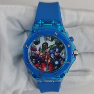 Marvel Avengers AVG3501 Accutime Japan Movement Plastic Caseback Wristwatch