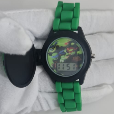 Nickelodeon Teenage Mutant Ninja Turtles TMN4307JC Accutime Stainless Steel Back Wristwatch (Kids Watch)
