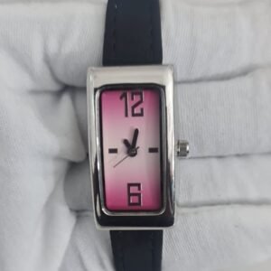 Pink White Gradient Dial Stainless Steel Back Japan Movement Ladies Wristwatch 2