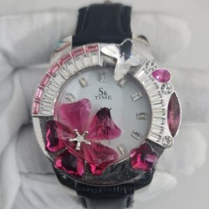 Sk 6196 Sun Key Time Austria Crystal Stainless Steel Back Japan Movement Wristwatch 1