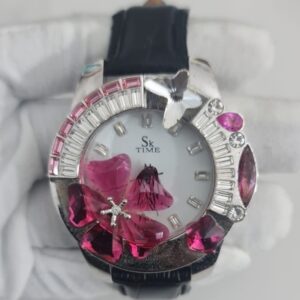 Sk 6196 Sun Key Time Austria Crystal Stainless Steel Back Japan Movement Wristwatch 2