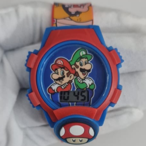 Super Mario GSM40018JC Accutime Pastic Caseback Wristwatch