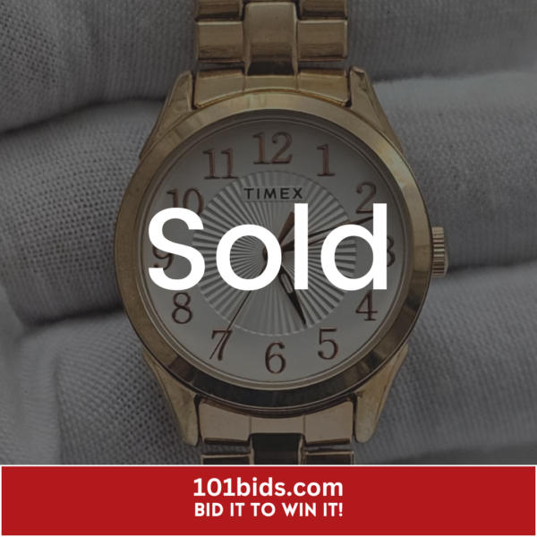 Timex-TW2T45600-Gold-Ladies-Wristwatch-Bracelet sold