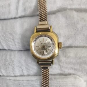Vintage Automatic Kent Gold Tone Stainless Steel Back Ladies Wristwatch 1