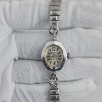 Vintage Cardinal Hand Winding Stainless Steel Back Wristwatch Bracelet