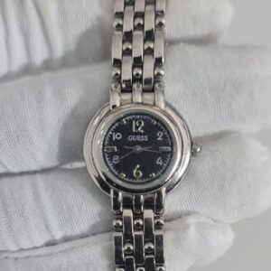 Vintage Guess Stainless Steel Back Japan Movement Ladies Wristwatch 1996 2