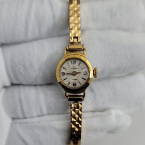 Vintage Lip Dauphine 978368 Automatic Gold Tone Stainless Steel Back Ladies Wristwatch 1