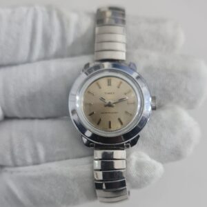 Vintage Timex Automatic Stainless Steel Back Ladies Wristwatch Bracelet 1