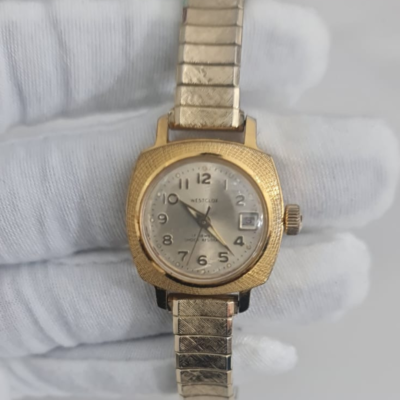 Vintage WESTCLOX Hand Winding Stainless Steel Back Wristwatch Bracelet
