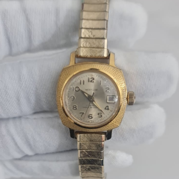 Vintage WESTCLOX Automatic Stainless Steel Back Wristwatch Bracelet
