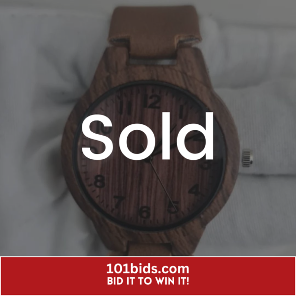 Wood-Dial-Stainless-Steel-Back-Leather-Stripes-Wristwatch-3 sold