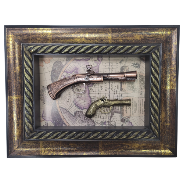 Antique Guns Classic Wooden Frame (Decoration)