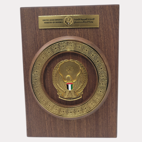 Appreciation Award From Ministry Of Defence UAE
