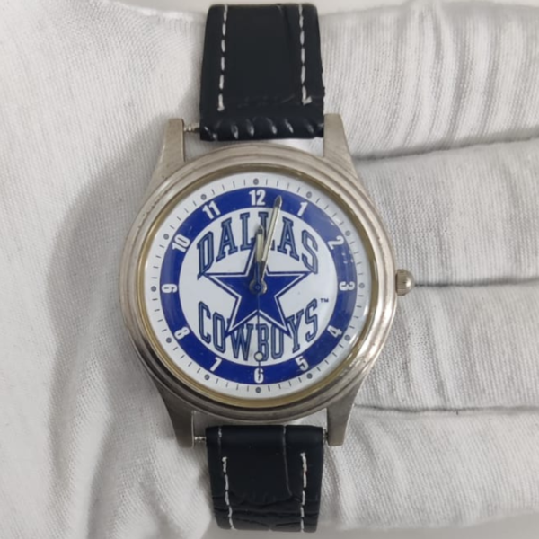 Authentic Fossil Dallas Cowboys LI-1075 Japan Movement Wristwatch 1993