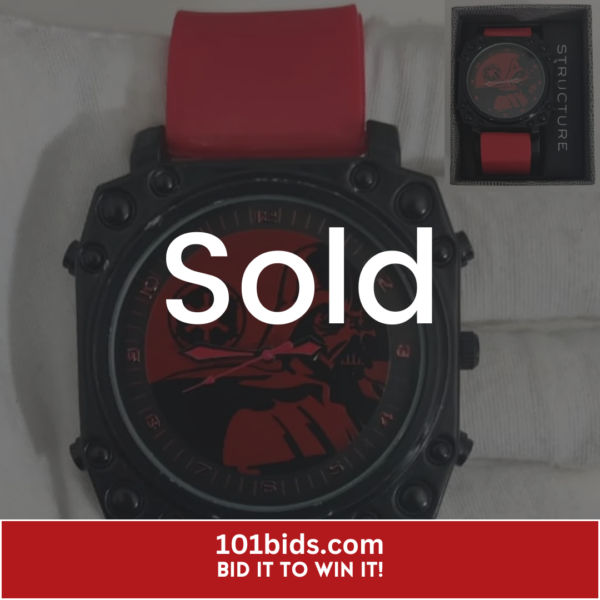 Structure-Accutime-DAR1060-0915-Star-Wars-Theme-Japan-Movement-Wristwatch sold