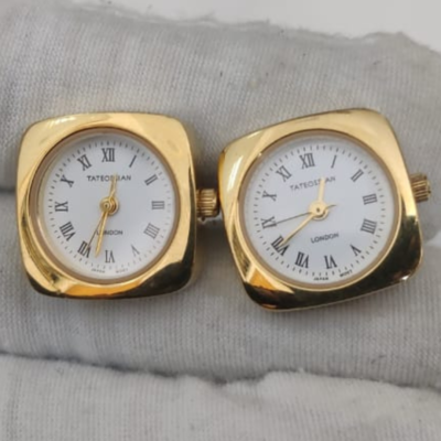 Tateossian London Gold plated Watch Cufflinks