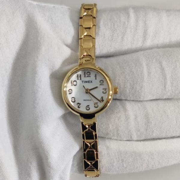 Timex Indiglo P8 Gold Tone Wristwatch Bracelet
