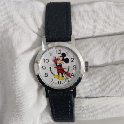 Walt Disney Production Mickey Mouse 023S Swiss Made Ladies Wristwatch