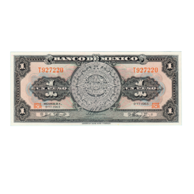 1 Peso Mexico 1969 Banknote
