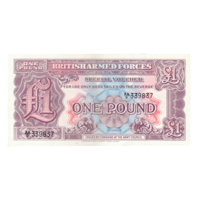 1 Pound British Armed Forces 1948 Banknote
