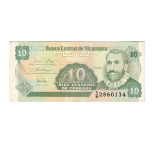 10 Centavos Nicaragua 1991 Banknote F2 Set front