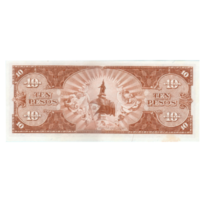10 Pesos Philippines 1949 Banknote F3 Set back