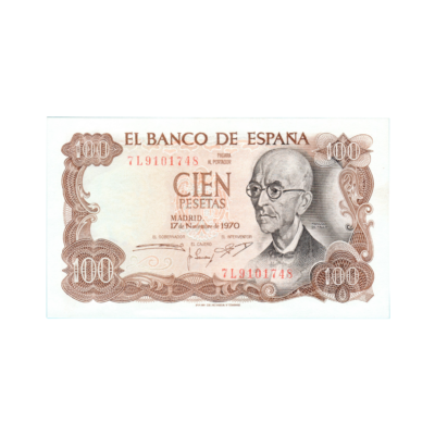 100 Pesetas Spain 1970 Banknote...