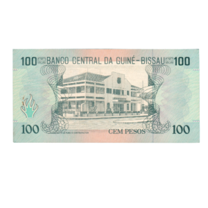 100 Pesos Guinea-Bissau 1990 Banknote F2 Set back