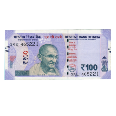 100 Rupees India 2018 Banknote