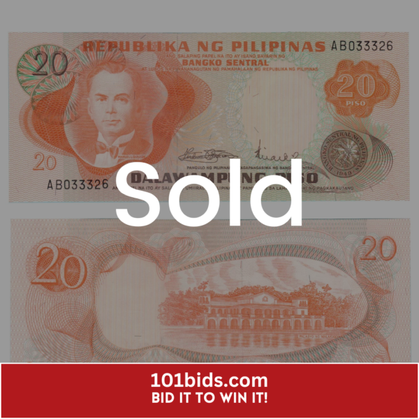 20-Piso-Philippines-1972-Banknote-F3-Set sold