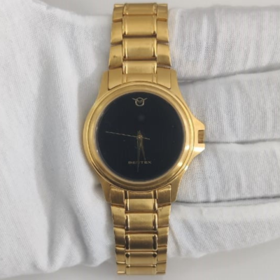 Bentex 8001M Gold Tone Wristwatch