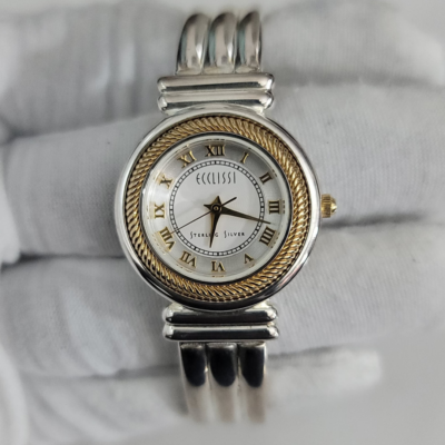 Ecclissi Sterling Silver 3010 Japan Movement Ladies Wristwatch