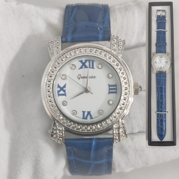 Geneva Blue Japan Movement Ladies Wristwatch