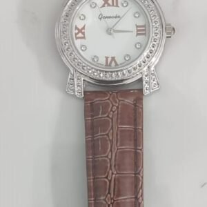 Geneva Brown Japan Movement Ladies Wristwatch 4