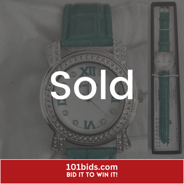 Geneva-Green-Japan-Movement-Ladies-Wristwatch sold