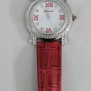 Geneva Red Japan Movement Ladies Wristwatch 4