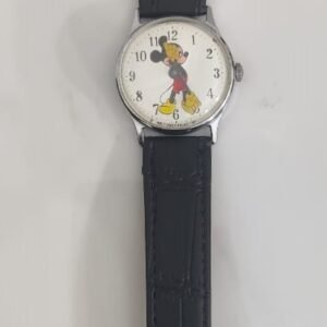 Vintage Disney 3010 2470 Mickey Mouse Theme Hand Winding Wristwatch 3
