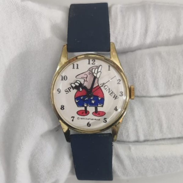 Vintage Spiro Agnew Starfield Swiss Made Wristwatch 1970