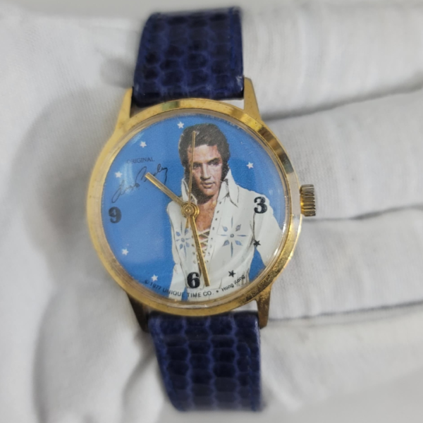 Vintage Unique Time Elvis Presley Hong Kong Movement Wristwatch