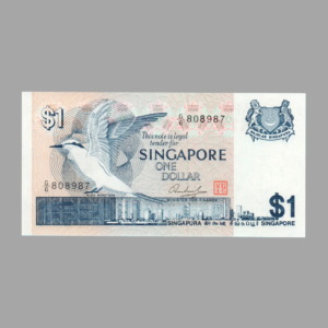 1 Dollar Singapore 1976 Banknote F5 Set front