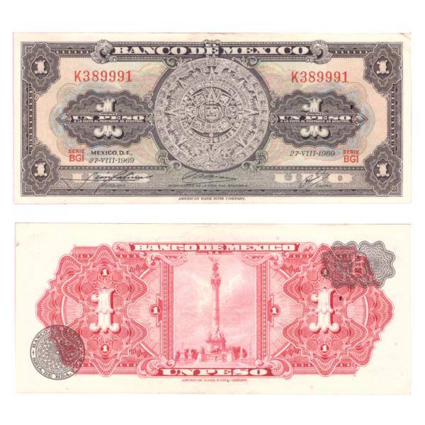 1 Peso Mexico 1963