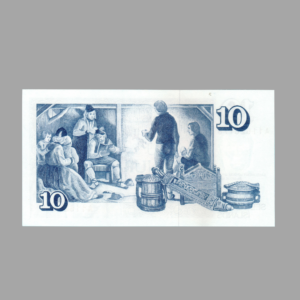 10 Krónur Iceland 1981-1986 Banknote F5 Set back