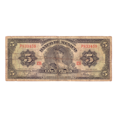 5 Pesos Mexico 1963
