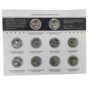 America The Beautiful Quarters Uncirculated Coins Set 2014 2