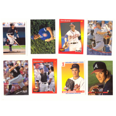 Vintage Baseball Card Collection #44 (22 Cards) Nolan Ryan, Jim Palmer, Brian McRae, Mike Mussina & Tom Glavine etc.