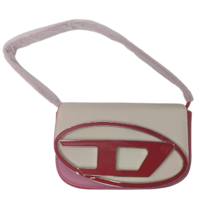 Diesel Cream, Pink  & Red Ladies Handbag