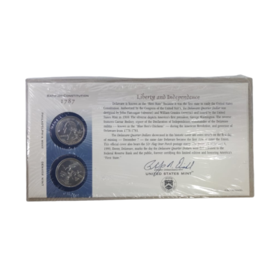 Quarter Dollars Philadelphia & Denver Mint Proof Coins 1999